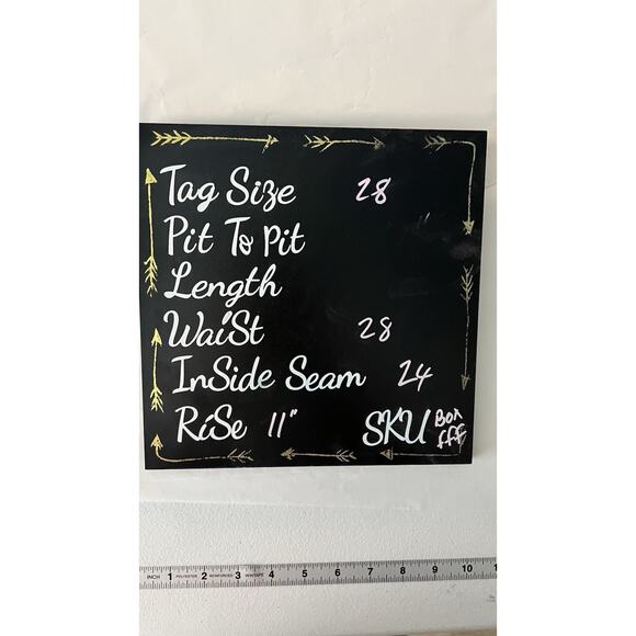 MADEWELL Black Denim Stretchy Flea Market Flare High Rise Cropped Jeans Size 28 - Picture 7 of 7